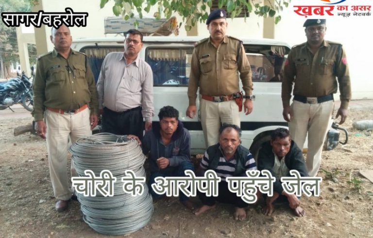 विद्युत अधिनियम और लोक संपत्ति नुकसानी के तरह चोरों को हुई सज़ा/बहरोल पुलिस की थी कार्यवाई