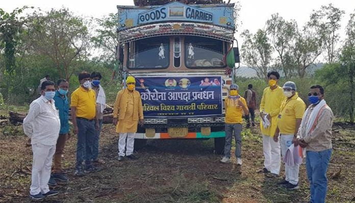 All India Gayatri Parivar Sagar donated 125 quintals of wood in Narayabali Naka Mukti