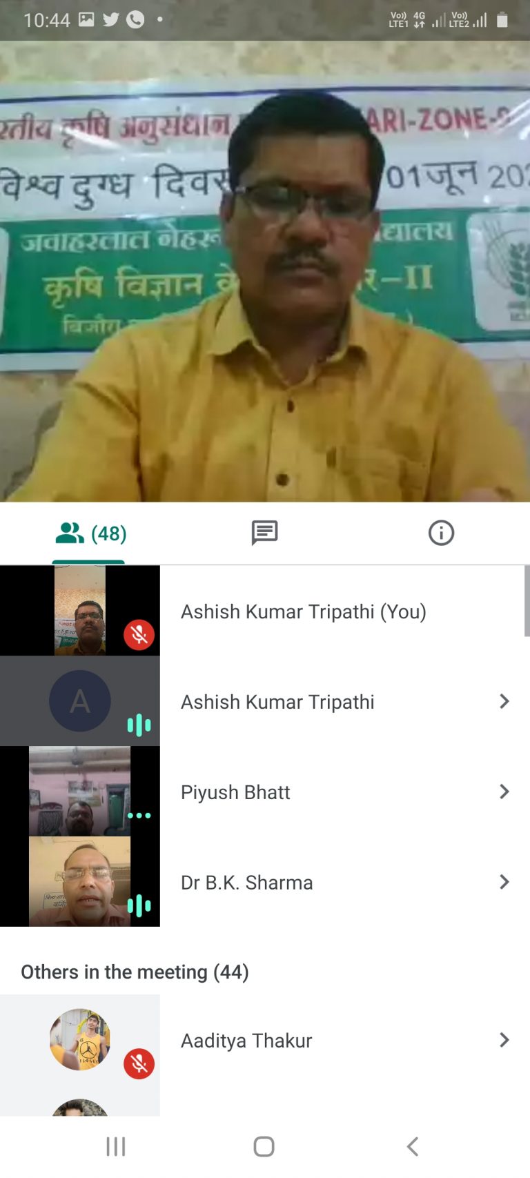 विश्व दुग्ध दिवस पर ऑनलाईन कृषक संगोष्ठी का आयोजन