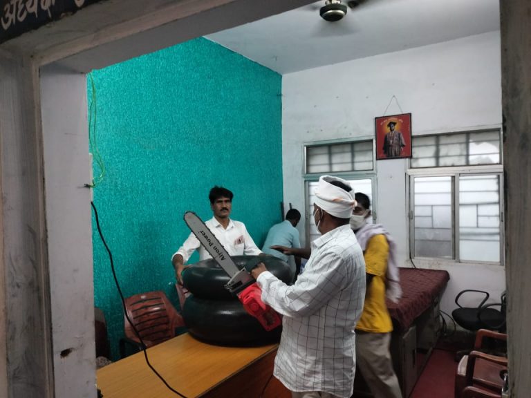 बाढ़ नियंत्रण कक्ष का किया निरीक्षण