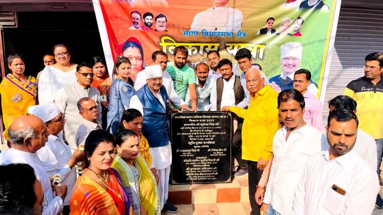 आठवें दिन की विकास यात्रा में 1 करोड़ 36 लाख के विकास कार्यों का किया गया भूमिपूजन