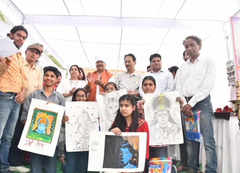 विधायक शैलेंद्र जैन द्वारा सबके राम चित्रकला पोस्टर प्रतियोगिता का आयोजन संपन्न