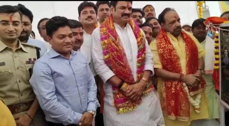 प्रदेश का पहला झूला ब्रिज 8 माह में होगा तैयार, विकास से ही क्षेत्र में सुख समृद्धि आती है – मंत्री श्री भार्गव