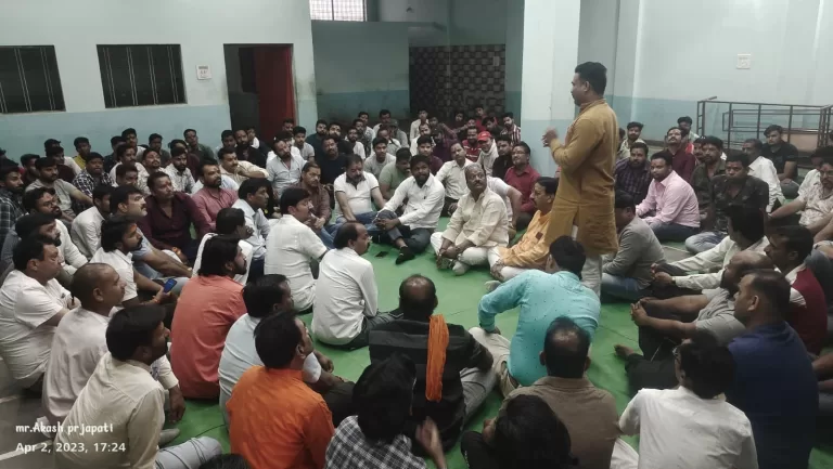 धर्म रक्षा संगठन की हनुमान प्रकट उत्सव चल समारोह एवं शोभायात्रा पर बैठक आहूत