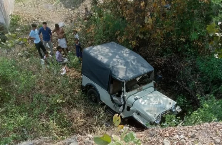 तेज रफ़्तार जीप अनियंत्रित होकर पलटी, एक की मौत