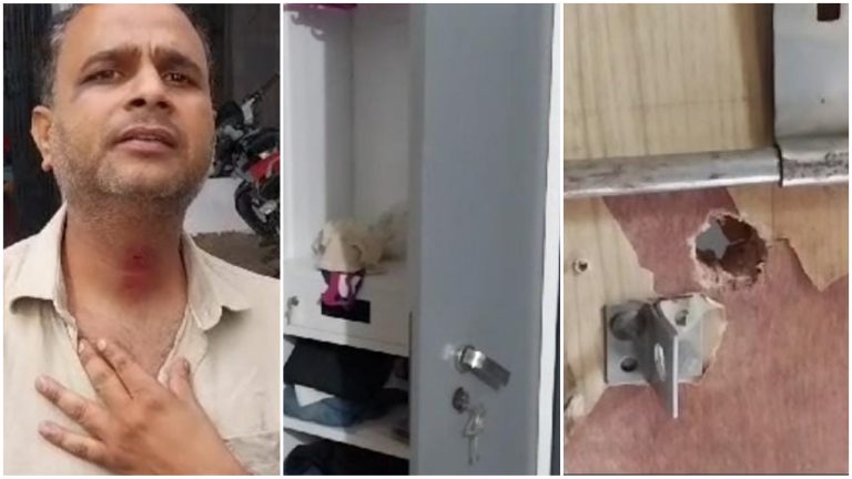 5 लुटेरे एक घर में घुसे अलमारी खोली, मकान मालिक जागे हाथापाई हुई, लूट का मामला पुलिस ने चोरी बताई