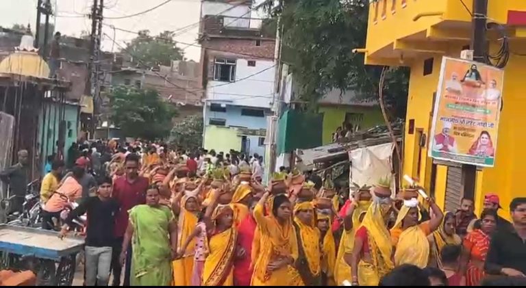 सागर विधानसभा क्षेत्र की संत रविदास मंदिर निर्माण हेतु समरसता यात्रा का चौथे दिन काकागंज पंतनगर एवं सूबेदार वार्ड में पहुंची।