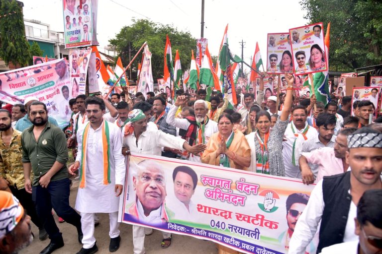 3 हजार से अधिक लोगो को लेकर सभा स्थल पहुँची शारदा खटीक 