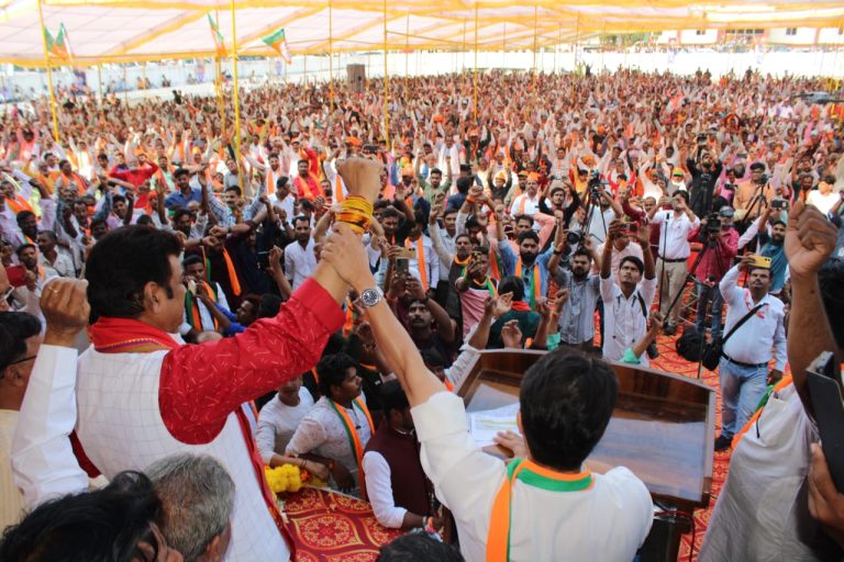 कांग्रेस शून्य की सरकार है, भाजपा पुण्य की सरकार है : केंद्रीय मंत्री ज्योतिरादित्य सिंधिया