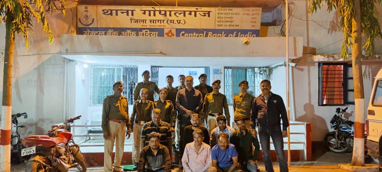 सागर पुलिस ने जुआ फड़ पर दविश दी, रकम जप्त जुआड़ी धराये