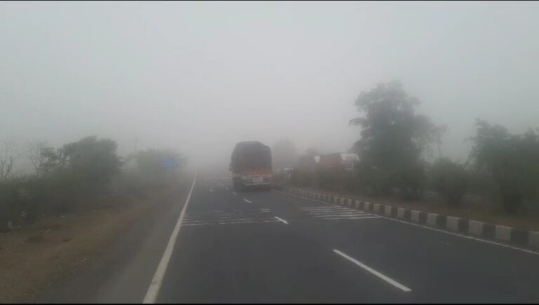 सागर में छाए कोहरे की वजह से टकराए वाहन 