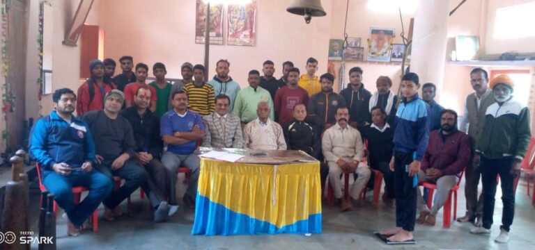 राज्य स्तरीय महाकौशल केशरी टीम चयन छत्रसाल अखाड़ा रामपुरा वार्ड में संपन हुआ