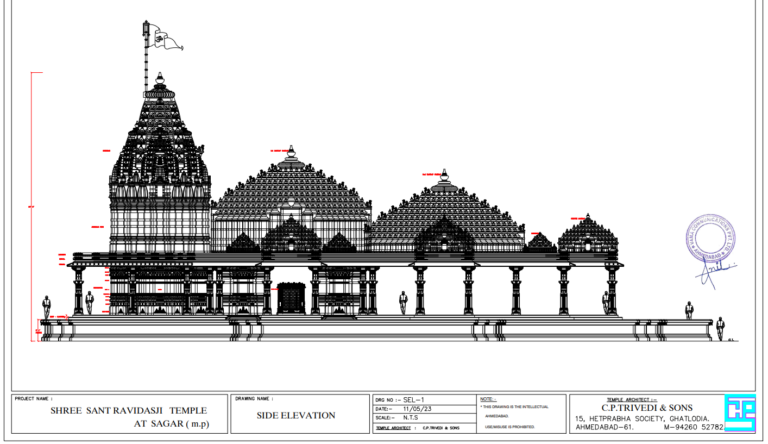 अध्योध्या धाम के राम मंदिर में लगे वंशीपहाड़पुर के पत्थरों से देश का प्रथम संत रविदास मंदिर ले रहा है शनेः-शनेः आकार,
