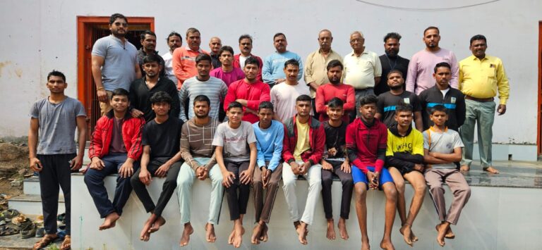 कुश्ती प्रतियोगिता के लिए छत्रसाल अखाड़ा में खिलाड़ियों का चयन किया गया