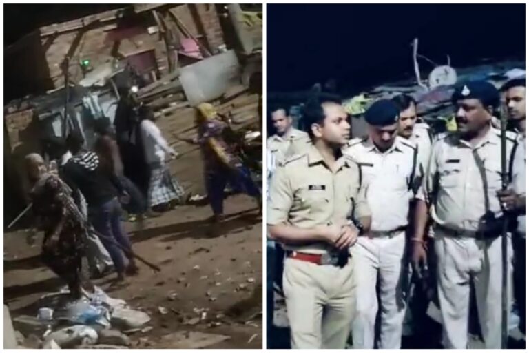 सागर में नट समुदाय में आपसी विवाद, चले जमकर पत्थर, पुलिस ने सम्हाला मोर्चा