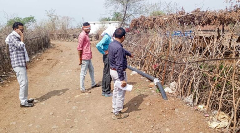 कलेक्टर के निर्देशानुसार जनपद सीईओ ने किया निरीक्षण