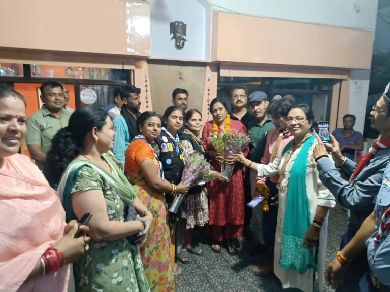 सांसद डॉ लता वानखेड़े और स्काउट गाइड उपाध्यक्ष का स्वागत हुआ