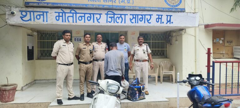 पुलिस ने 350 पाव (63) लीटर अवैध देशी लाल मसाला शराब का परिवाहन करते हुए आरोपी को किया गिरफ्तार 