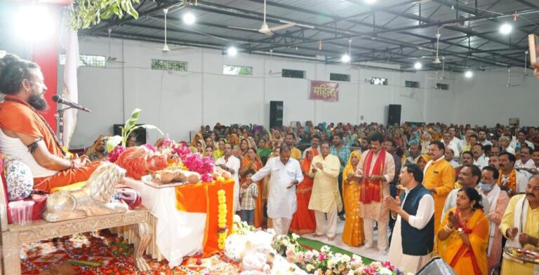 ग्राम जेरई में शिव महापुराण का आयोजन हमारा सौभाग्य है – मंत्री गोविंद सिंह राजपूत