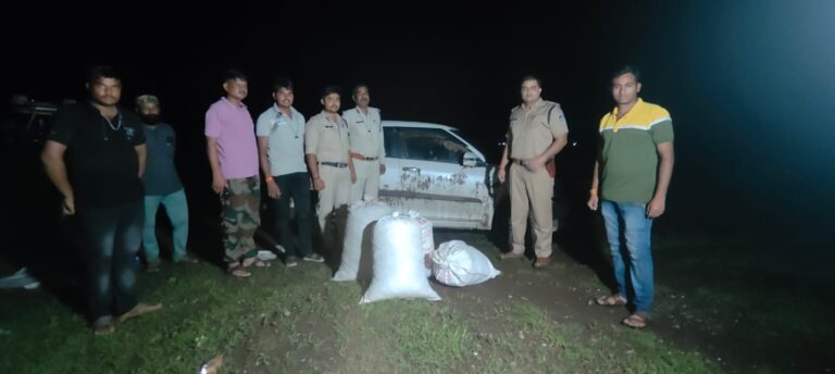 सागर पुलिस ने पकड़ा 9.23 लाख का गांजा,स्विफ्ट कार में ले जा रहे थे आरोपी