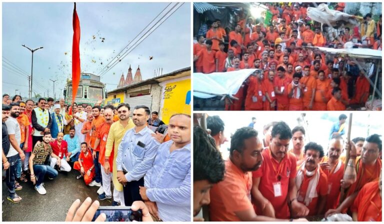 सागर में तुलसी फाउंडेशन के तत्वावधान में भव्य कावड़ यात्रा निकाली