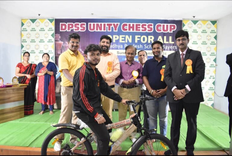 डी.पी.एस. सागर में इंटर – स्कूल युनिटी चेस कप टूर्नामेंट का हुआ सफल आयोजन