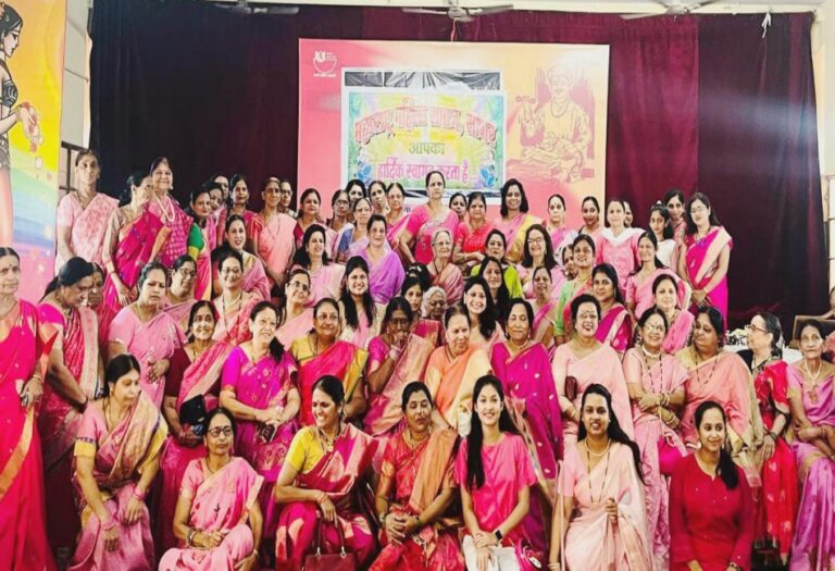 सांसद डॉ लता वानखेड़े का महिला मंडल ने महाराष्ट्रीयन पद्धति से स्वागत सम्मान हुआ