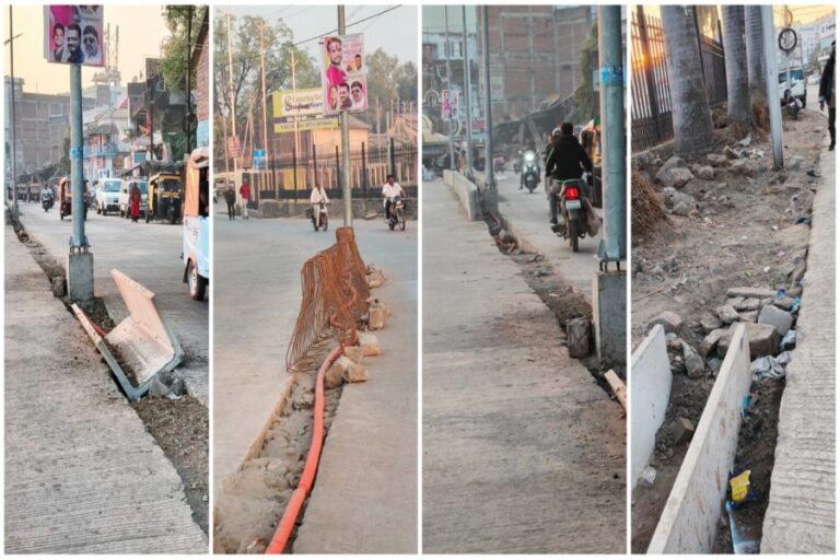 सागर में ठेकेदार कंपनी के आगे प्रशासन नतमस्तक, काम अधर में लटके