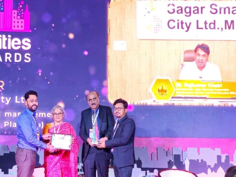 10वें स्मार्ट सिटीज इंडिया 2025 एवं 32वें कन्वर्जेन्स इंडिया एक्सपो नई दिल्ली में सागर को मिला अवार्ड