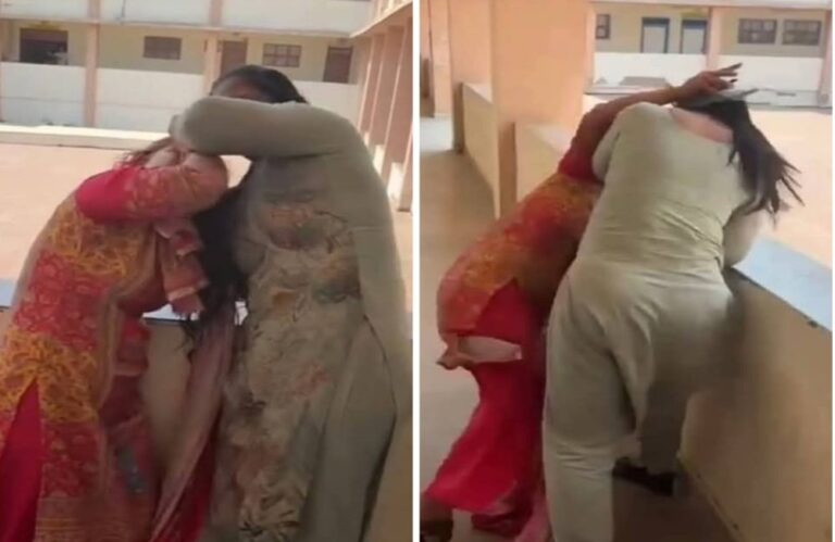 MP News: दो महिलाओं में जमकर चले लात घूंसे, वीडियो हो रहा वायरल