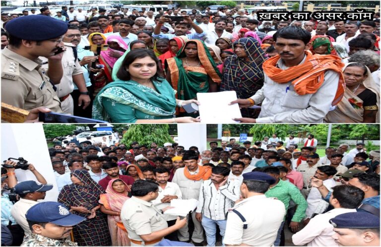 Sagar: मालथौन के सैकड़ों दलित-आदिवासी पीड़ित कलेक्ट्रेट पहुंचे, कहा दबंग गोविंद सिंह को गिरफ्तार करें व उनकी जमीनों से कब्जा छुड़वाएं