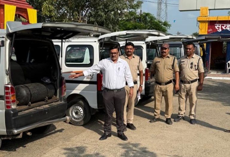 सागर में LPG गैस किट से संचालित ईको वेन पर कार्यवाही – आरटीओ, 05 पर 25 हजार रुपये का जुर्माना