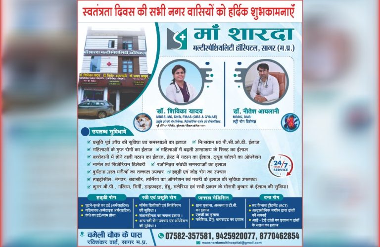 सागर में धूमधाम, हर्षाेल्लास से मनाया गया स्वतंत्रता दिवस समारोह, कलेक्टर संदीप जी आर ने ध्वजारोहण किया, परेड की सलामी ली