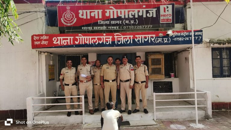 सागर जिला चिकित्सालय से चोरी हुई मोटर साइकिल पुलिस ने की बरामद, आरोपी गिरफ्तार