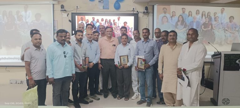 राष्ट्रीय नेत्रदान पखवाड़ा जागरूकता कार्यक्रम एवं दान दाताओं के परिजनों का सम्मान समारोह