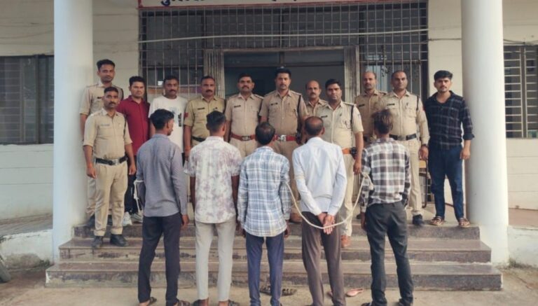 सागर में पुलिस ने किया हत्याकाण्ड का पर्दाफाश , पाँच आरोपी गिरफ्तार, हथियार भी जप्त