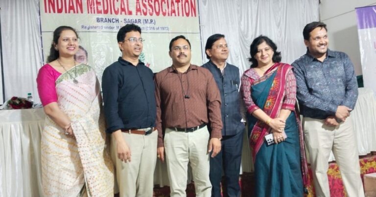 सागर IMA चुनाव 2025-26, डॉ. तल्हा साद अध्यक्ष और डॉ रोशी जैन बनी सचिव
