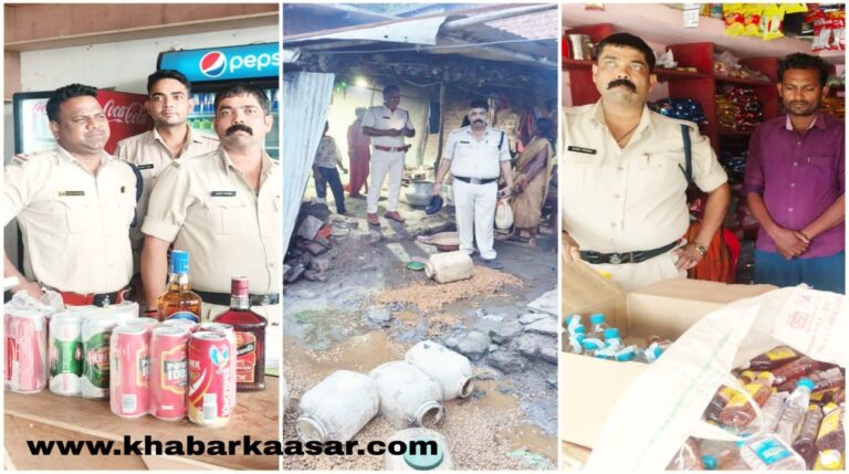 सागर : आबकारी अमले की अवैध मदिरा के विरूद्ध कार्यवाही
