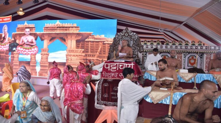 सागर: BTIRT कैंपस शांतिनाथ धाम में आचार्य विशुद्धसागर जी महाराज ने आध्यात्म और संस्कृति की अनुपम छटा बिखेरी