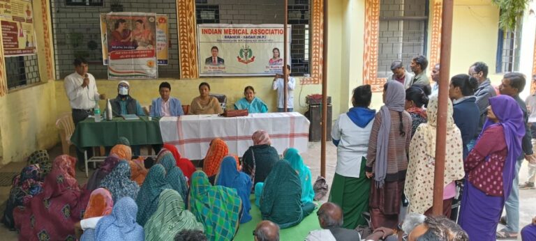 आईएमए सागर का टीबी उन्मूलन की दिशा में बड़ा कदम: विशाल स्वास्थ्य कैम्प लगाया