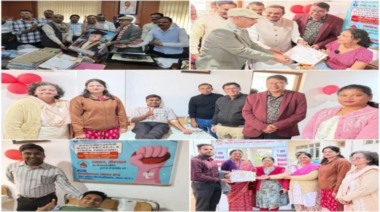 विश्वविद्यालय में 156वीं गौर जयंती पर ऐतिहासिक रक्तदान शिविर का भव्य आयोजन