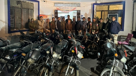सागर पुलिस की बड़ी कार्रवाई,अंतरराज्यीय वाहन चोर गिरोह का पर्दाफाश,17 चोरी की मोटरसाइकिल, 01 बुलेरो कार एवं 01 मोबाइल फोन जप्त