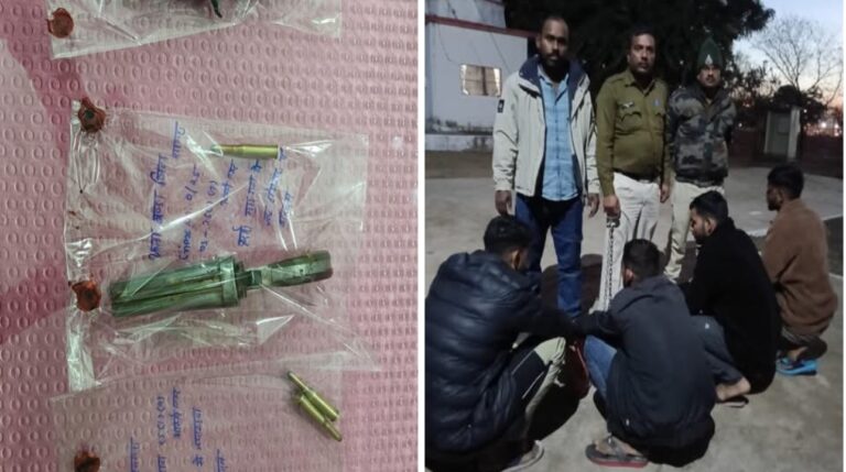 सागर पुलिस ने बदमाशों से 2 तमंचे और 4 जिंदा कारतूस जप्त किये