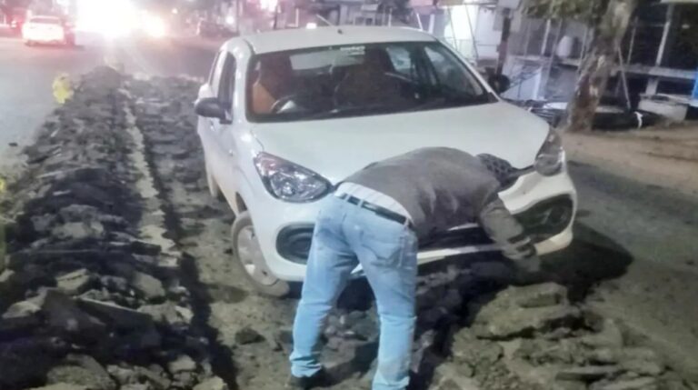 सड़क हादसों का गढ़ बना मकरोनिया, नगर पालिका के कारनामे