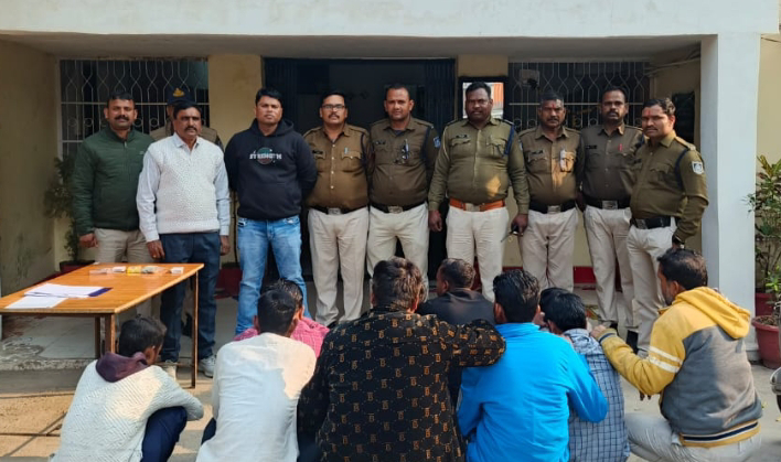 सागर पुलिस की जुआ खेलने वाले व्यक्तियो के विरूद्ध 02 कार्यवाही कल 7010/-रूपये नगद जप्त