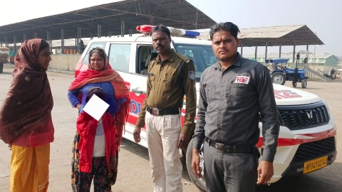 सागर में डायल 112 की संवेदनशीलता से रोती हुई मासूम को मिला परिवार