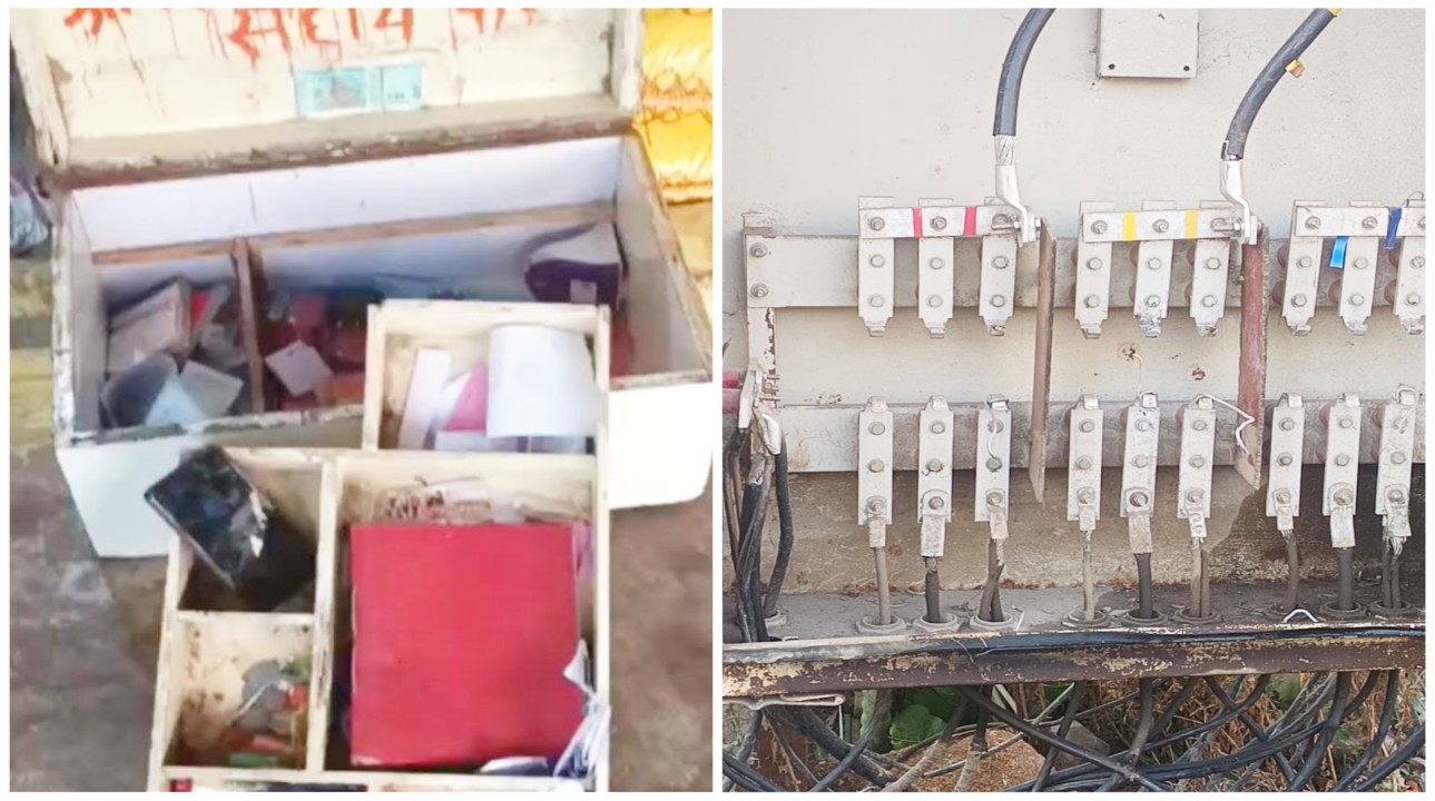 कोतवाली के भीतर बाजार में इलाके की बिजली गुल कर दुकान में चोरी