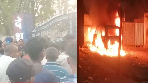 15 वर्षीय किशोर की हत्या से भड़का गुस्सा, थाने पर पथराव और पेट्रोल बम फेंके,पुलिस ने किया लाठीचार्ज