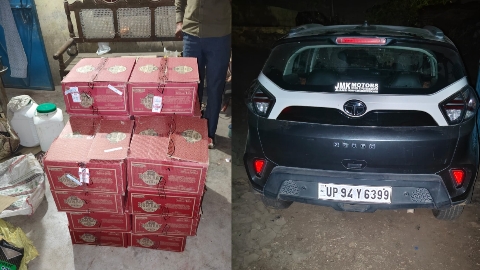 सागर : घर बना रखा था शराब का गोदाम! पुलिस ने मारा छापा, लाखों की अवैध शराब जब्त