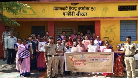 नशे के खिलाफ सागर में बड़ा जनआंदोलन, 35 थाना क्षेत्रों में एक साथ चला जागरूकता अभियान
